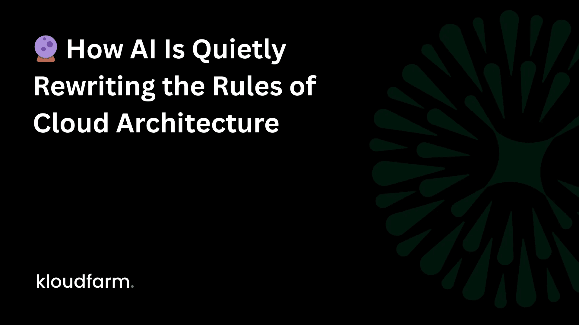 🔮 How AI Is Quietly Rewriting the Rules of Software Architecture